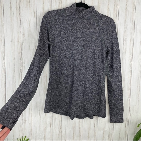 Lululemon gray pullover long sleeve ruched back top - Picture 3 of 6